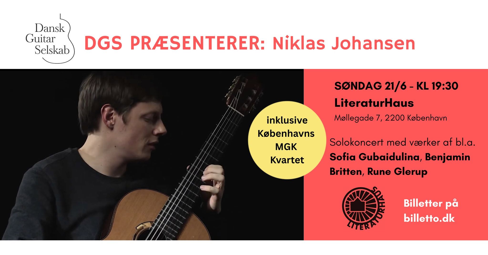 Illustration Niklas Johansen er en klassisk guitarist fra København,
